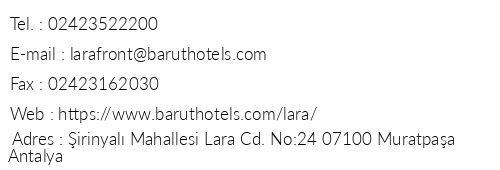 Akra Barut Hotel telefon numaralar, faks, e-mail, posta adresi ve iletiim bilgileri